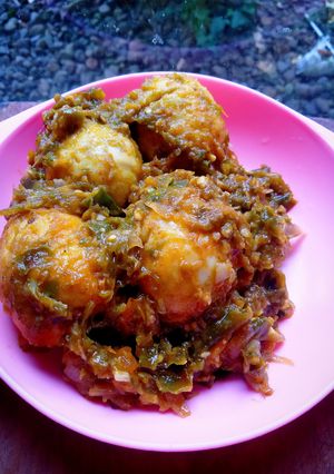 Foto resep Balado Telor sambal ijo🥚
