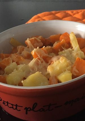 Une photo de Gratin de panais et patates douces