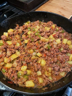 A picture of Mexican Picadillo.