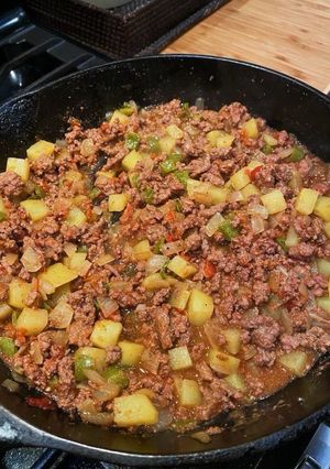 A picture of Mexican Picadillo.