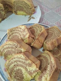 Foto resep Bolu Zebra (4 butir telur)