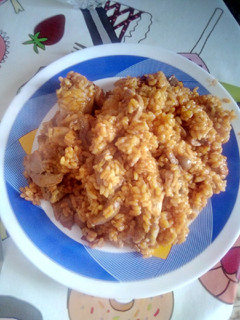 Una foto de Paella a lo pobre y rápida