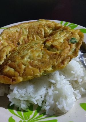 Foto resep Thai pork omelet recipe (ไข่เจียวหมูสับ)