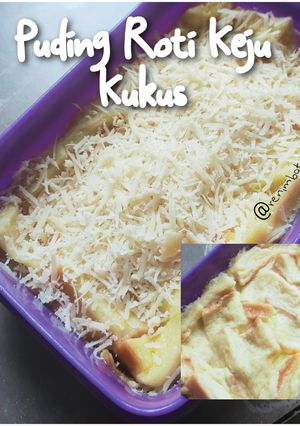 Foto resep Puding Roti Keju Kukus 🍞🧀