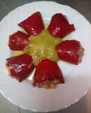 Stuffed Piquillo Peppers with Green Pepper Sauce