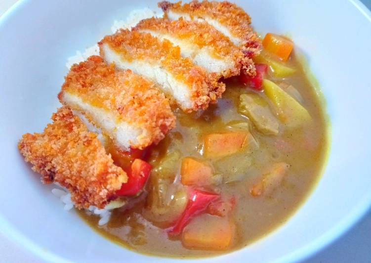 Japanese Curry Rice Chicken Katsu with Nicchi Curry