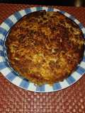 Tortilla a la boloñesa.