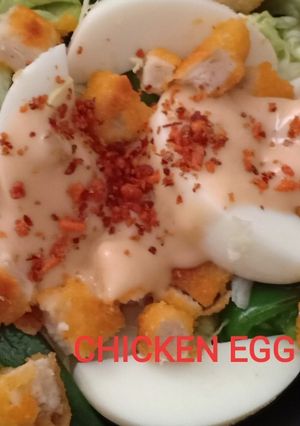 Foto resep Salad Ayam & Telur (dgn boncabe)