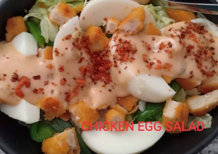 Salad Ayam & Telur (dgn boncabe)