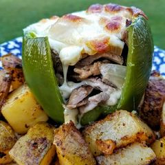 A picture of Philly Cheesesteak Stuffed Peppers.