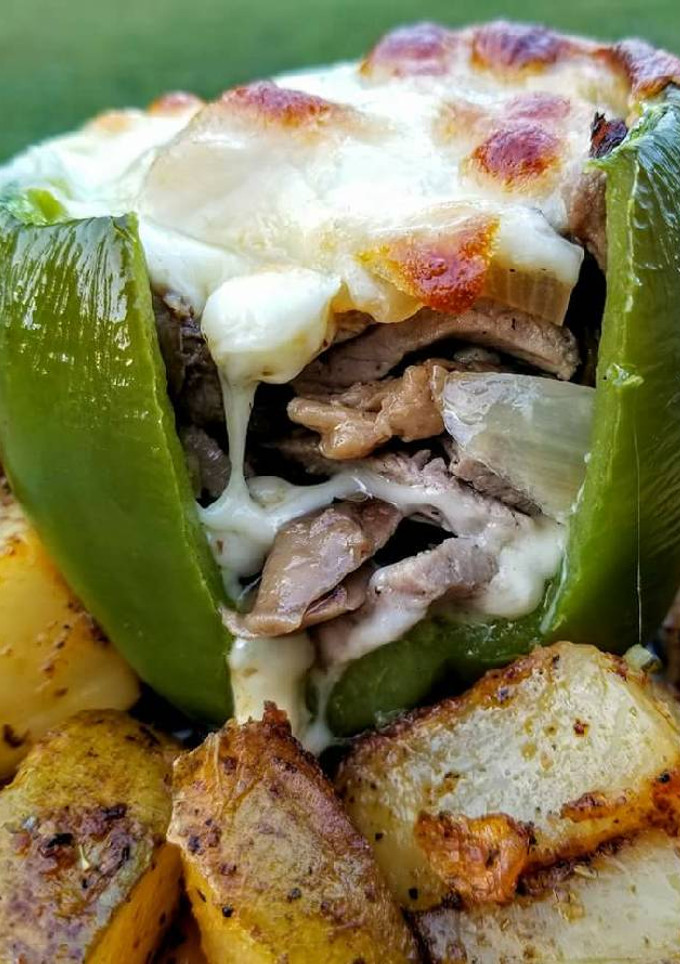 A picture of Philly Cheesesteak Stuffed Peppers.