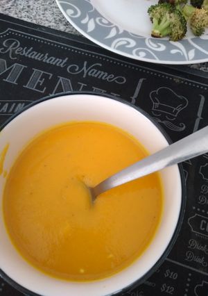 Una foto de Crema de zanahoria