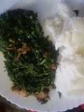 Sukuma wiki(kales) and beef