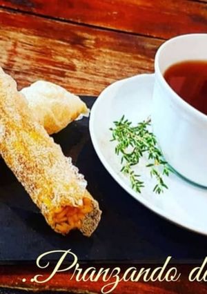 Foto di PRANZANDO DA TIFFANY: CANNOLI DI RISO IN BRODO AL CAFFÈ