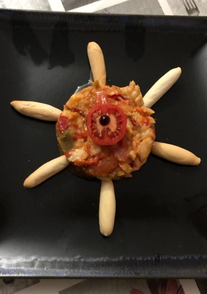 Una foto de Bacalao al ajoarriero