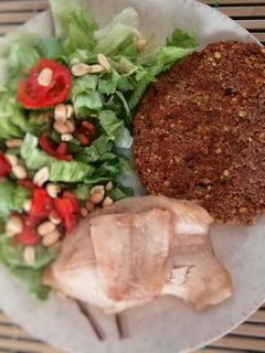 Una foto de Hamburguesa de lentejas