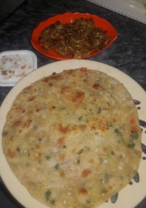 A picture of Vege paratha.