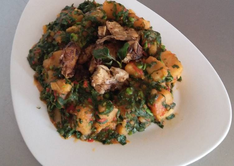 Yam Porridge with Barbequed Chicken