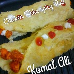 Chicken tika mayo Roll A picture of Chicken tika mayo Roll.