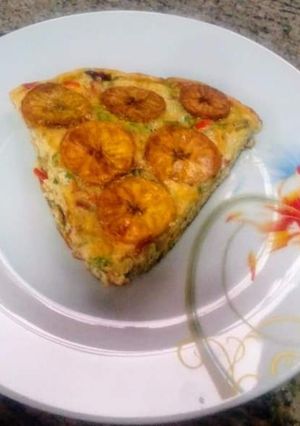 A picture of Plantain fritata.