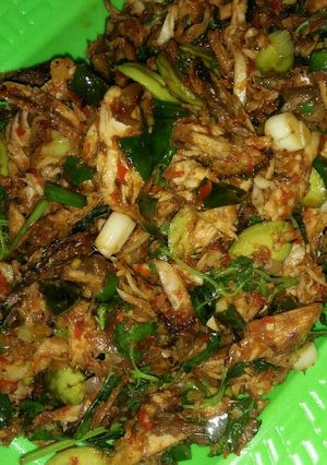 Foto resep Tongkol Mercon with Pete plus Daun kemangi bumbu Ebi