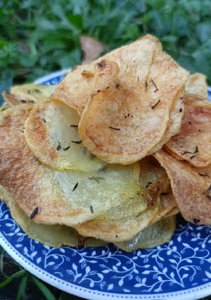 Une photo de 🌱 Chips de PDT au Air Fryer