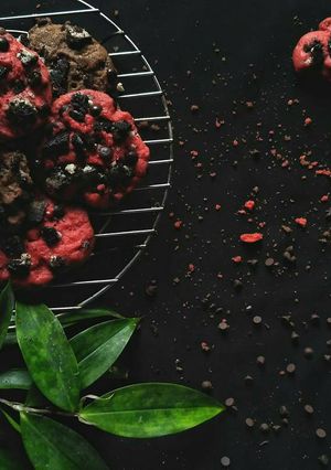 Foto resep Chewy Red Velvet and Chocolate Cookies