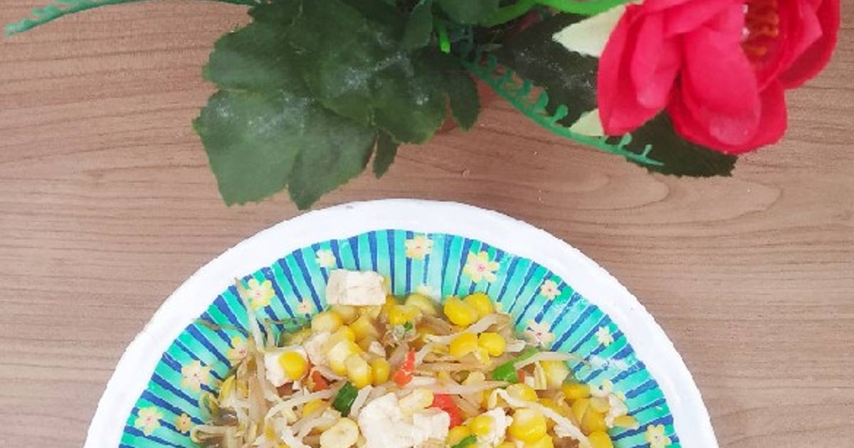 Resep Tumis Jagung Taoge Tahu Oleh Yelvi Levani Cookpad