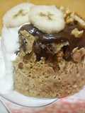 Mug cake banana bread con chocolate