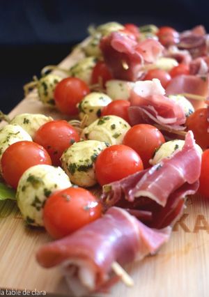 Une photo de Brochettes pour l'apéro