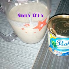 A picture of Fura with evaporated milk.