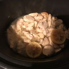 A picture of Slow cooked Garlic and Lemon Chicken.