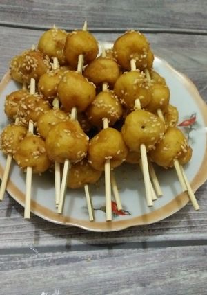 Hình của món Làm khoai lang xiên que.