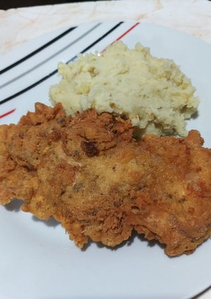 Una foto de Pollo crocante, frito