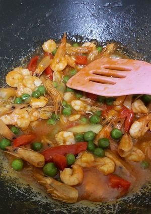 Foto resep Udang Saus Pedas manis