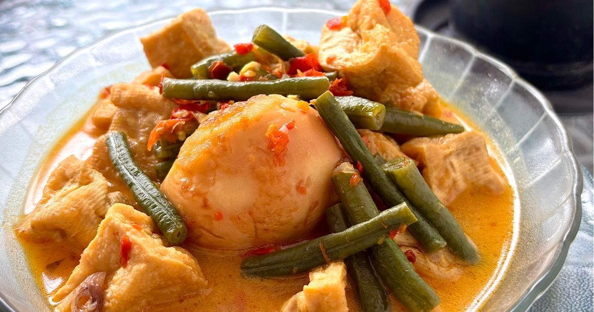 Lodeh Tahu, Telur, dan Kacang Panjang
