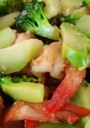 รูปของ กุ้งผัดบล็อคโคลี่