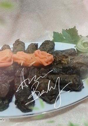 عکسی از دستور دلمه برگ مو ☘️😋