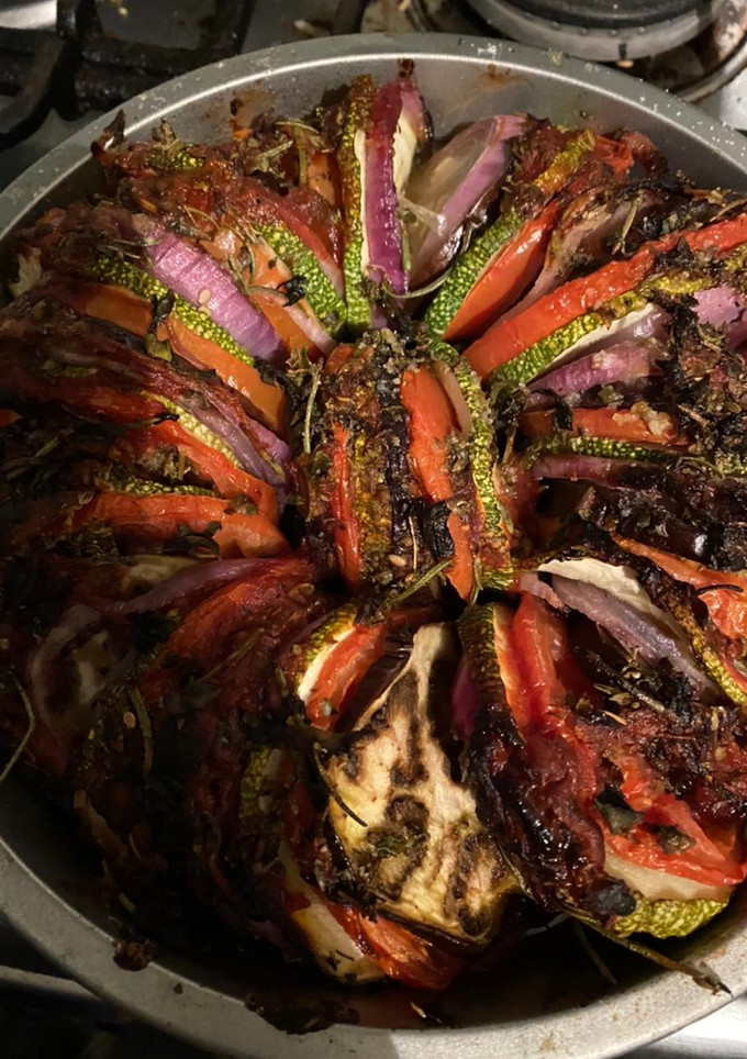 Una foto de Ratatouille (Confit Byaldi en verdad)