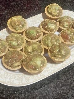 Una foto de Tartaleta de tartar de salmón