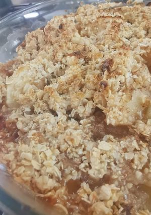 Una foto de Apple crumble saludable!!