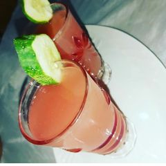 A picture of Watermelon ginger drink.