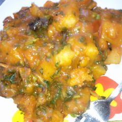 Yam porrage A picture of Yam porrage.