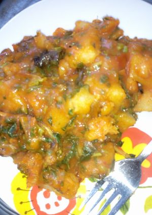 A picture of Yam porrage.