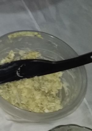 Una foto de Ensalada de papa con huevo y mayonesa a Leila😅❤