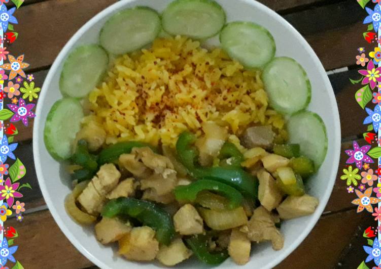 Resep Rice Bowl Sego Jagung Tumis Ayam Paprika Anti Gagal