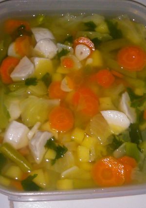 Foto resep Resep Sayur Sup Baso Ikan dengan Magic Com