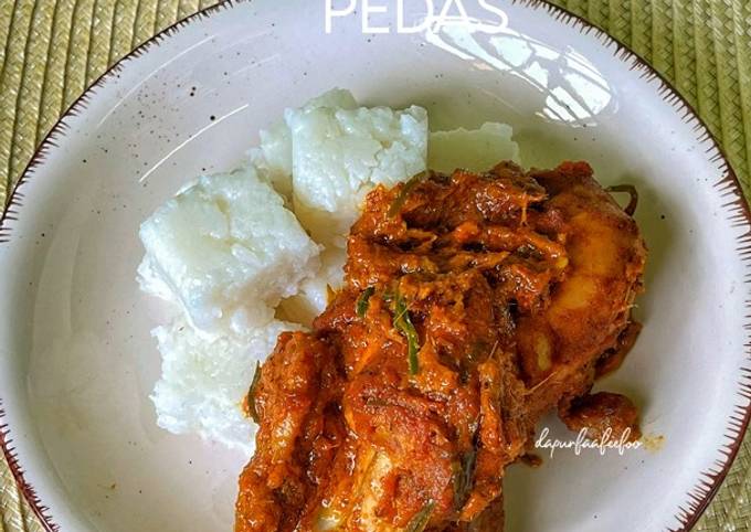 Pedas Resipi Rendang Ayam Pedas oleh Kakak Faa - Cookpad