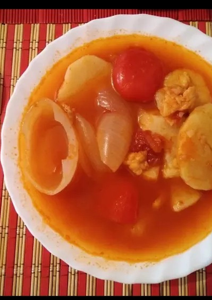Una foto de Patatas con bacalao. Fácil