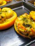 Gamberi gratinati all'arancia